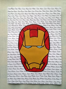 Image of Iron Man Mask Painting