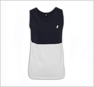 Image of GORGEOUS TANK (Navy/White)