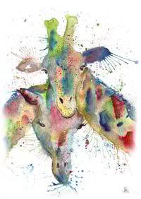 love giraffes print or canvas