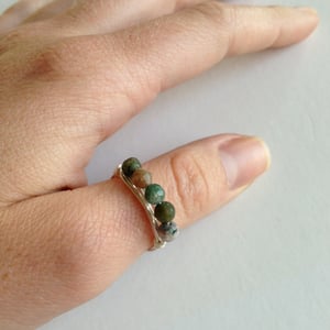 Image of 5stone Agate Ring sz 7.5