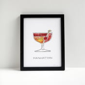 Manhattan Cocktail Diagram Print