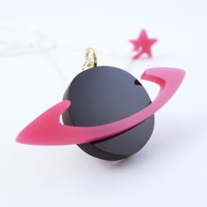 Image of Saturn and Star Necklace