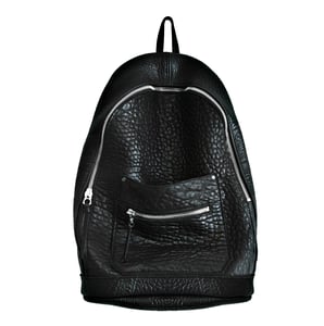 Image of Black Lambskin Collegiate Backpack
