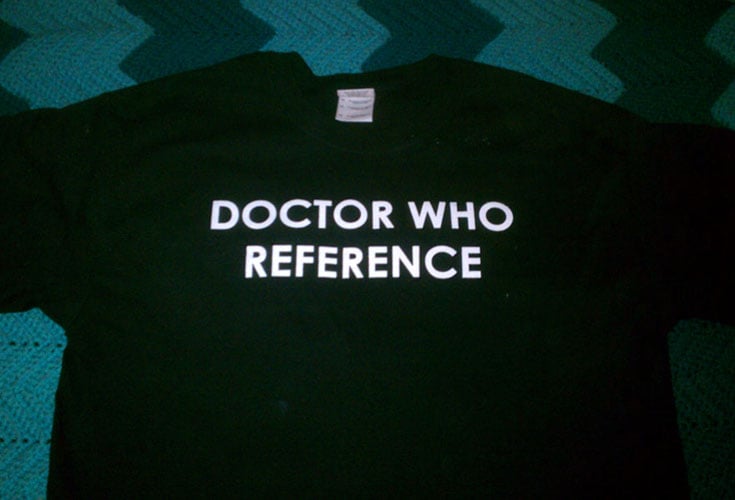 Image of DOCTOR WHO REFERENCE shirt