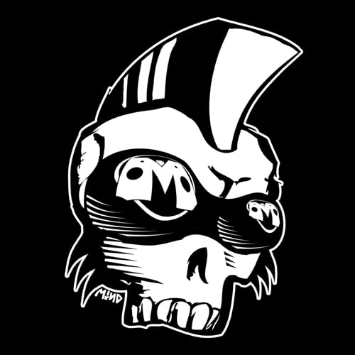Image of "Victor Jr." Punk mohawk skull shirt