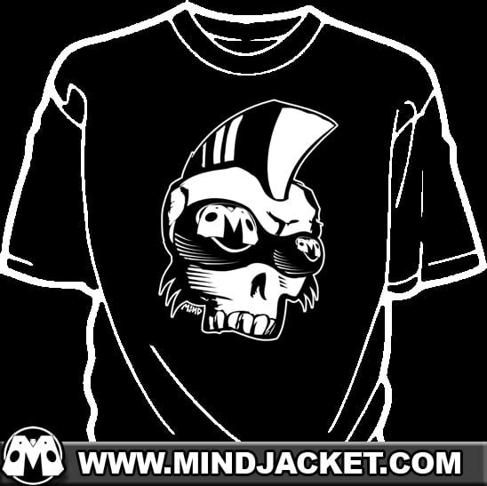 Image of "Victor Jr." Punk mohawk skull shirt