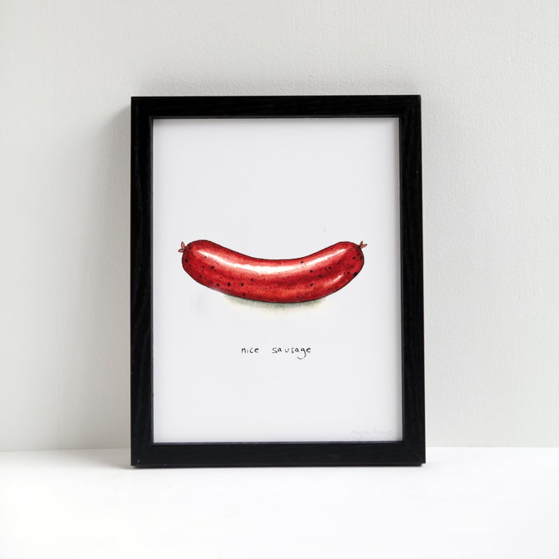 Image of Nice Sausage Print