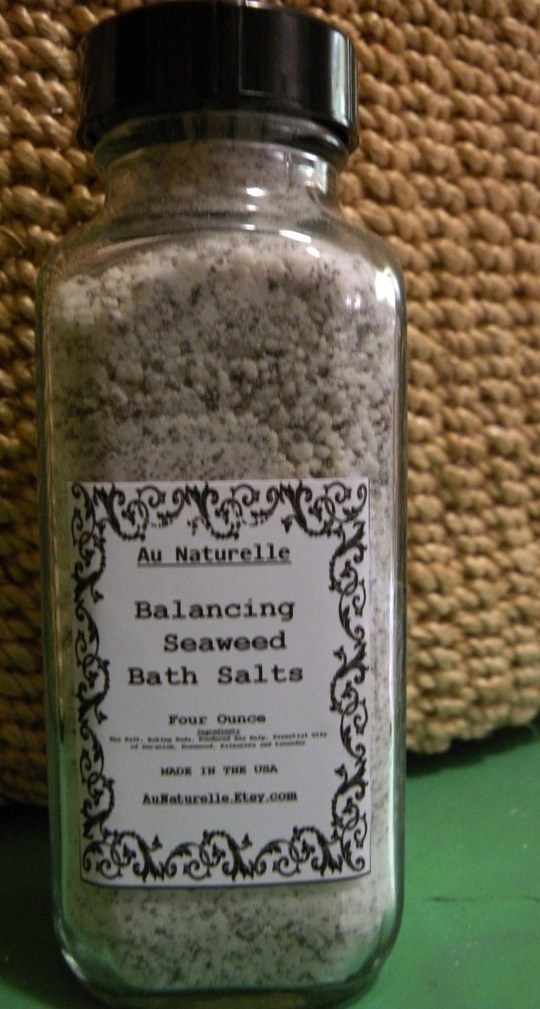 Image of Balancing Seaweed Bath Salts - Four Ounce - All Natural Organic