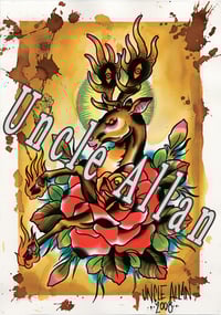 Image 3 of Uncle Allan Deer Print