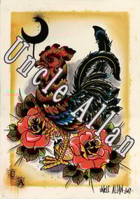 Image 3 of Uncle Allan Rooster Print