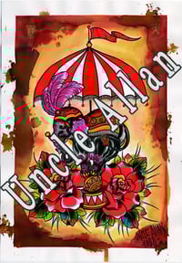 Image 3 of Uncle Allan Elephant Print