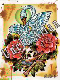 Image 3 of Uncle Allan Swan Print