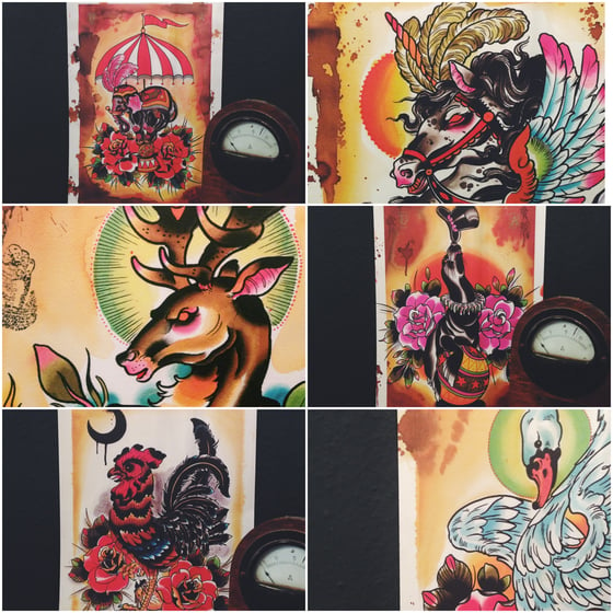 Image of All six Animal Prints