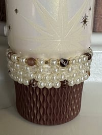 Image 3 of Starlight Shimmer | Cream and Gold  Tumbler Bracelet Stack