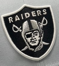 Image 3 of BLACK OUT LOGO RAIDERS CUSTOM FITTED CAP 