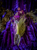 Purple Quarts & Carborundum - Deer Skull