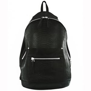 Image of Python Leather Collegiate Backpack