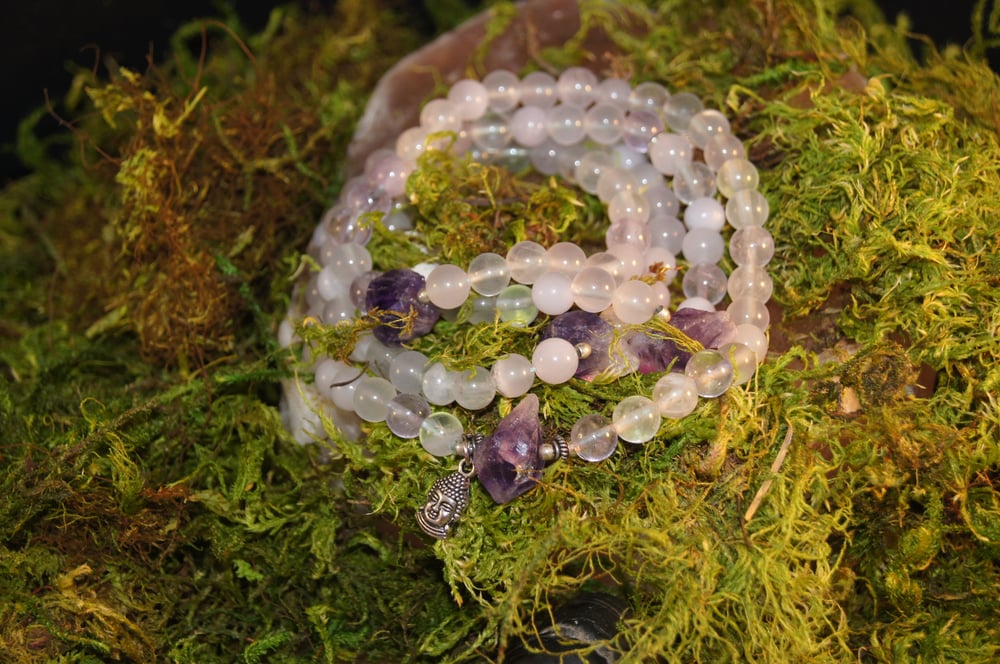 Image of Lavender Quartz and Amethyst