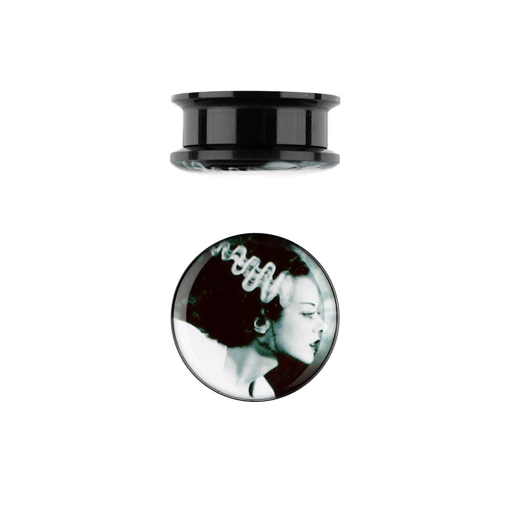 Image of Bride Of Frankenstein acrylic plugs