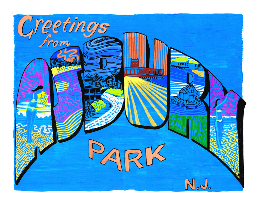 Image of Greetings From Asbury Park, Blue