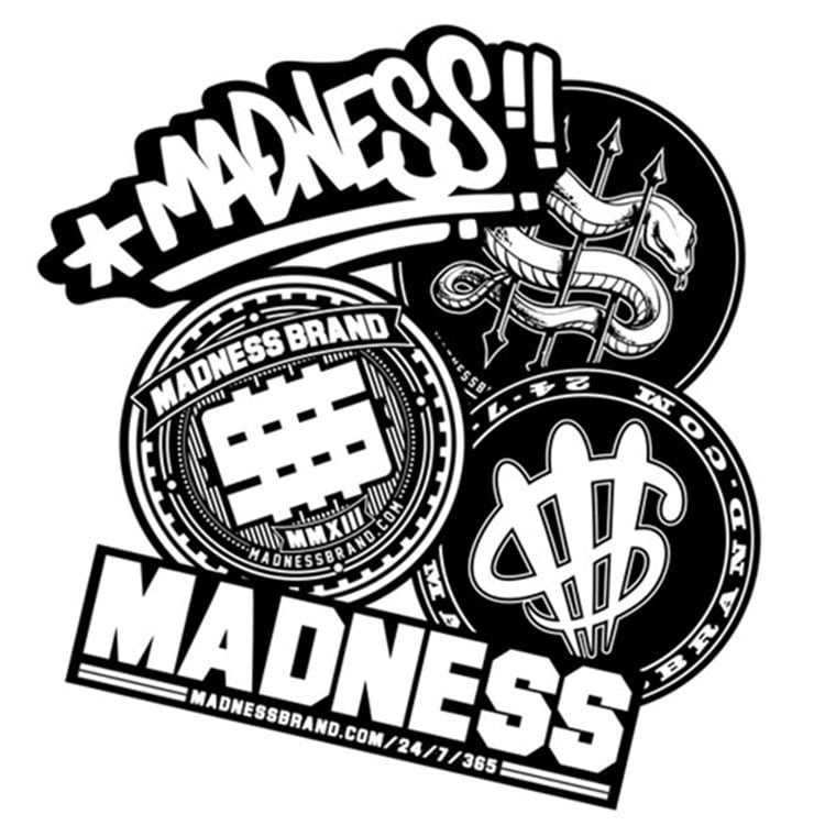 Image of Madness Brand Sticker Pack