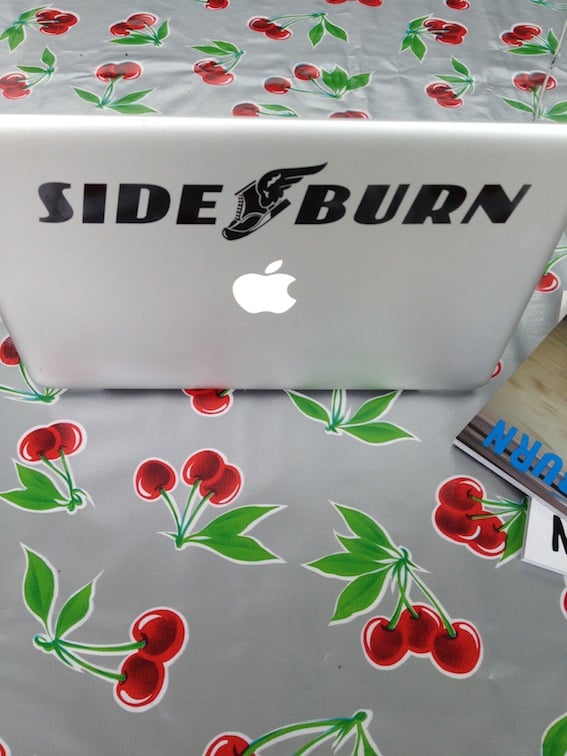 Image of Sideburn Wingboot Rub-on sticker