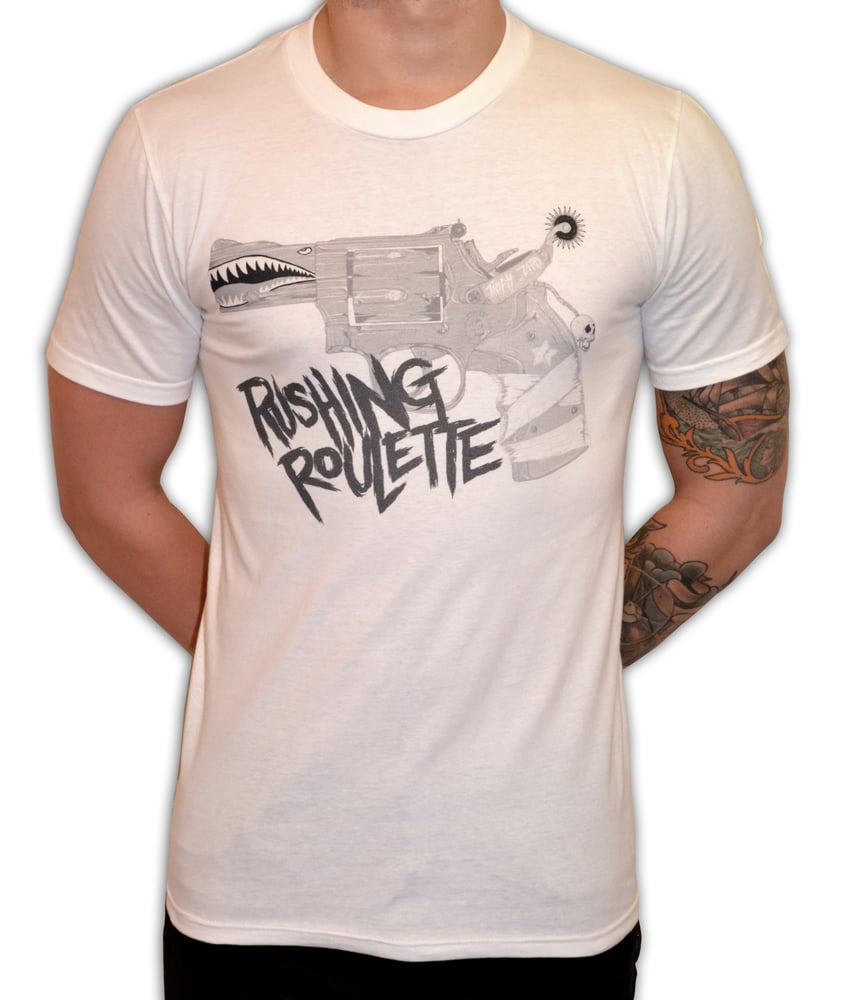 Image of RUSHING ROULETTE TEE - WHITE