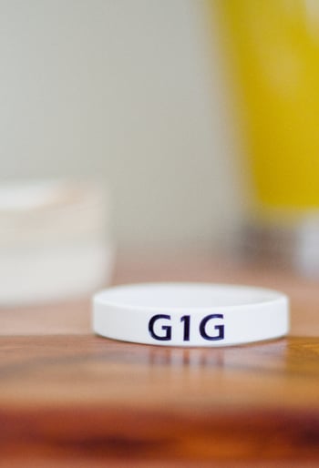 Image of White G1G bracelet