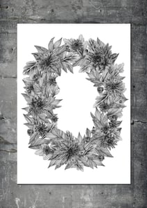 Image of IT'S ALL ABOUT THE FLOWER FRAME (white, A1)