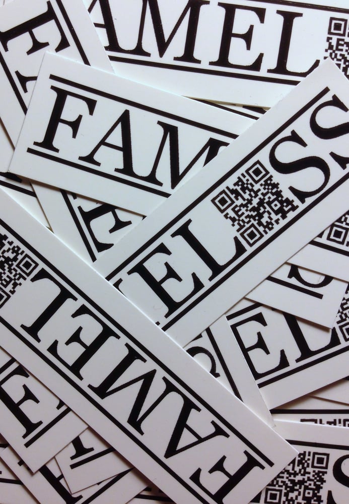 Image of FAMELESS QR Stickers