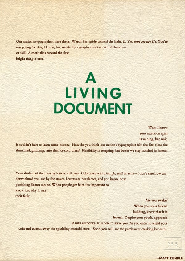 Image of A Living Document