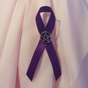 Image of Pentacle Religious Tolerance Charm Ribbon
