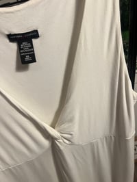 Image 2 of cream deep V dress 