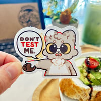 DON’T TEST ME  | mosskidd ✦ Die-Cut Sticker