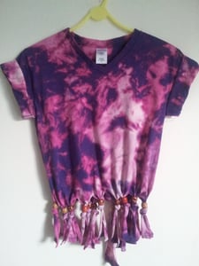 Image of Purple/Pink Marble Effect Crop Top
