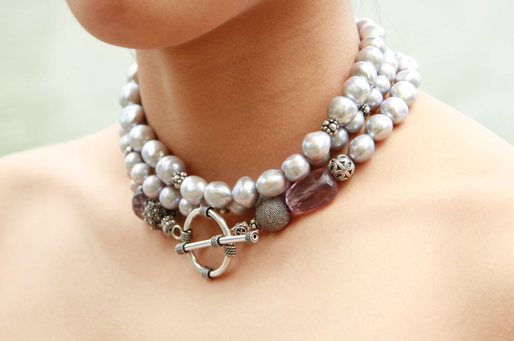 Grey Baroque Pearls