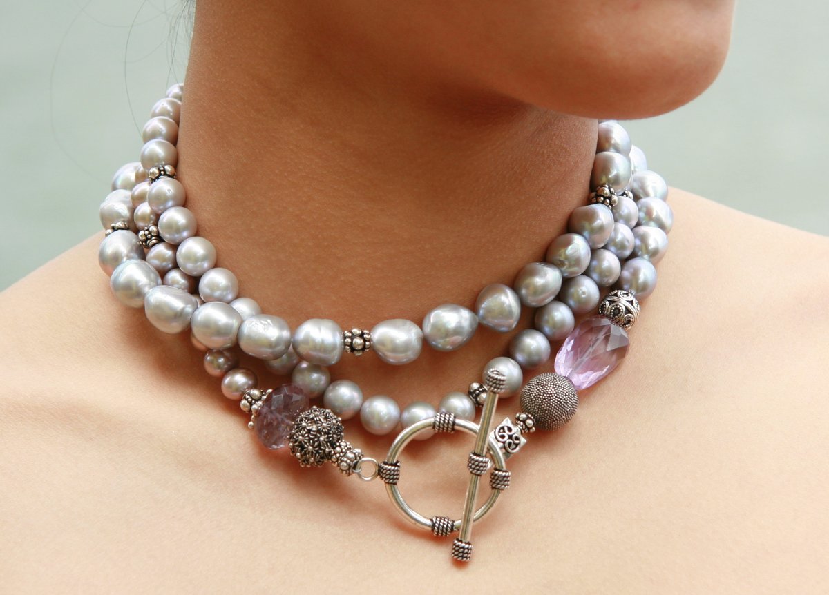 Grey Baroque Pearls