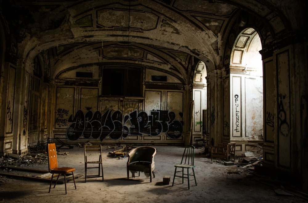 Image of Abandon Lee Plaza Hotel Print 12x18
