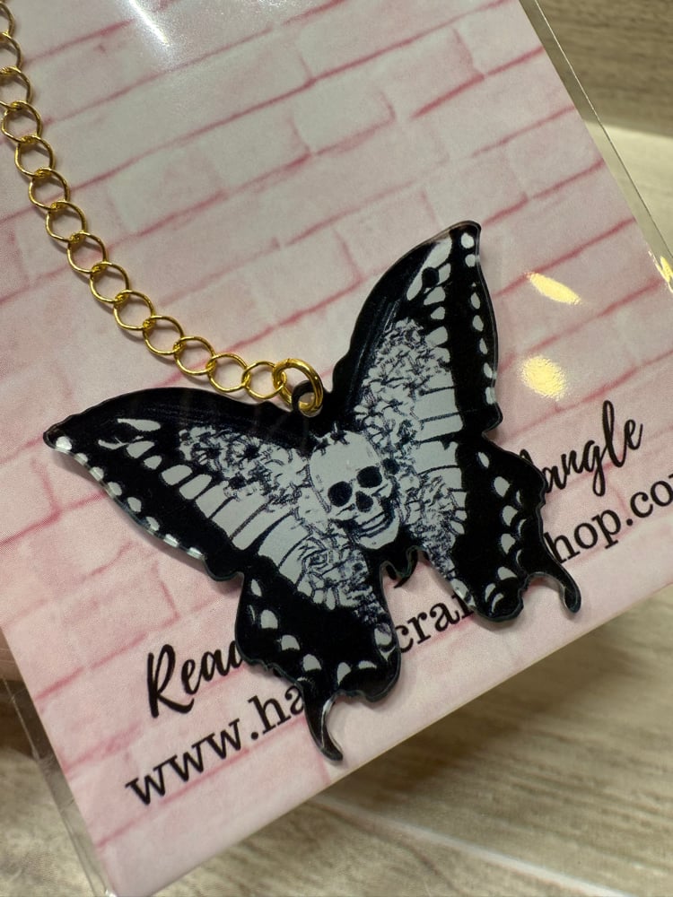 Image of Ready-To-Bead Dangle  -  Black Butterfly 2 (GOLD)