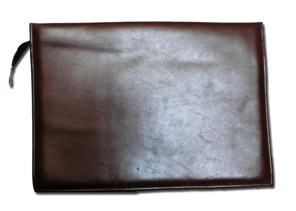 Image of Vintage Leather bag unbranded brown.