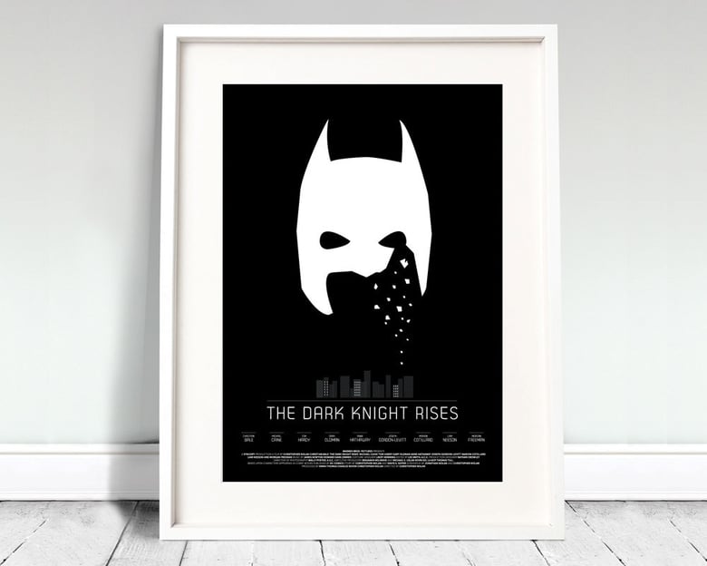 Image of The DARK KNIGHT RISES - movie poster print (batman) - A3 (12x16')
