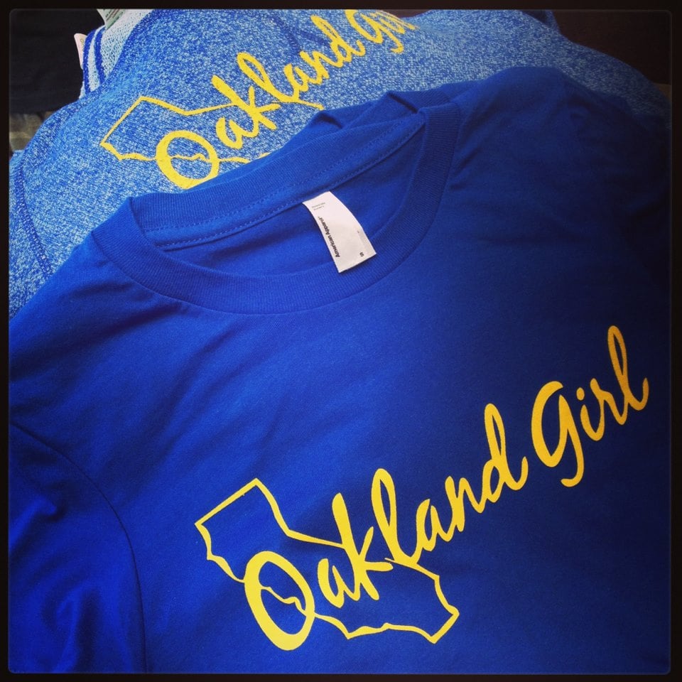 Image of Royal & Yellow "Golden State" Tee