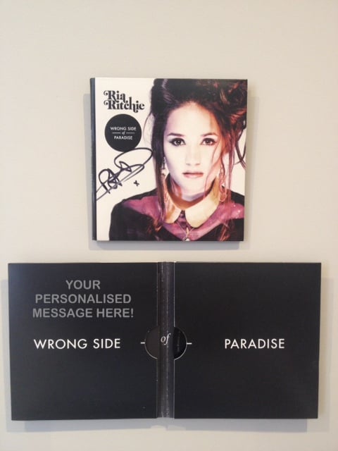 Image of Ria Ritchie - Wrong Side Of Paradise EP - SIGNED COPY/PERSONALISED MESSAGE! FREE P&P!