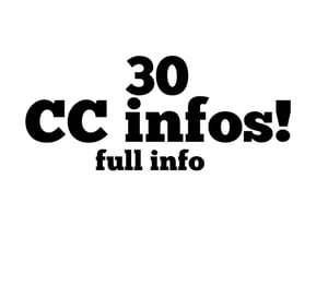 Image of list of CC infos