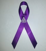 Image of Triquetra Religious Tolerance Charm Ribbon