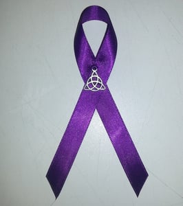 Image of Triquetra Religious Tolerance Charm Ribbon