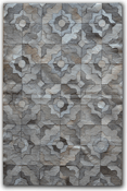 Image of 676685001542 Leather Stitch Hide - Marrakeche Grey