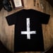 Image of Men's BLACK Upside-Down Cross T-Shirt