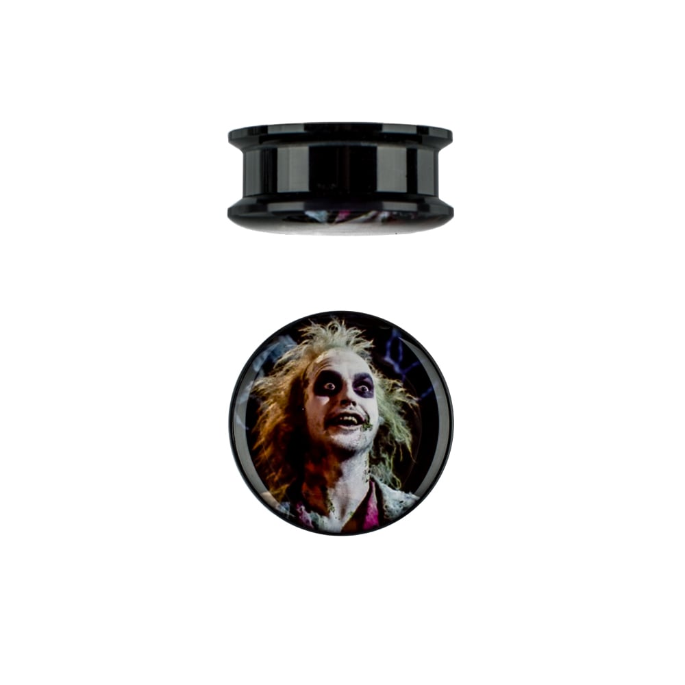 Image of Beetlejuice acrylic plugs