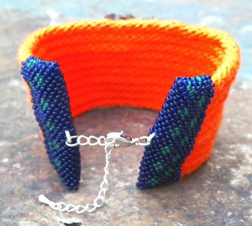 Image of SALE! Safety First! Handmade kumihimo cuff